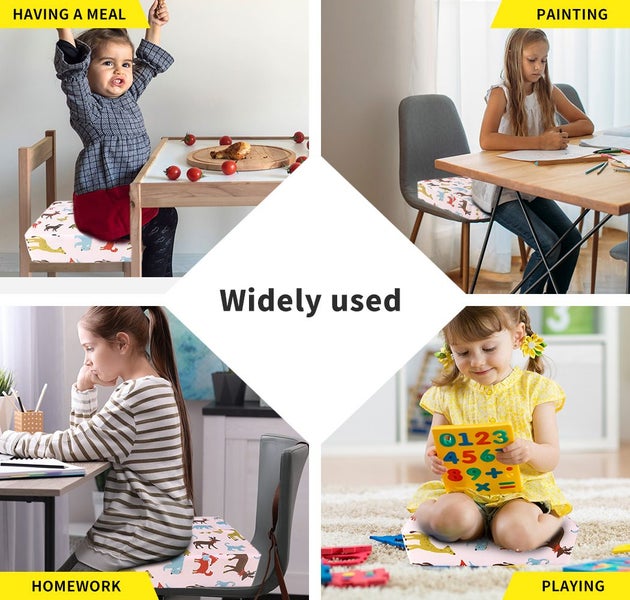 Kid Chair Cushion High Seat Pad Baby Infant Safe Booster Toddler Dinning Cushion Carousel 10
