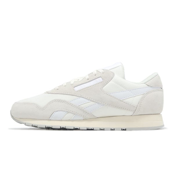Reebok Classic Nylon White Grey Chalk Men Unisex Casual Lifestyle Shoe 100221164 Carousel 1
