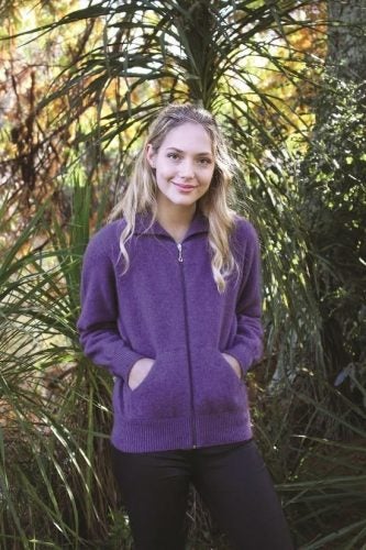 Possum Merino Plain Zip Cardigan with Pockets Carousel 1
