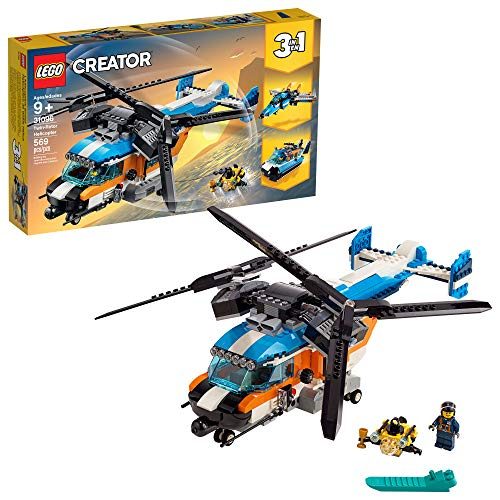 LEGO Creator 3in1 Twin Rotor Helicopter 31096 Building Kit (569 Pieces) Carousel 1