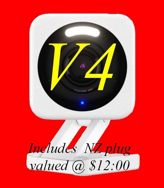 Wyze Cam v4 - 2.5K QHD Resolution - The clearest Wyze Cam ever made. White Carousel 1