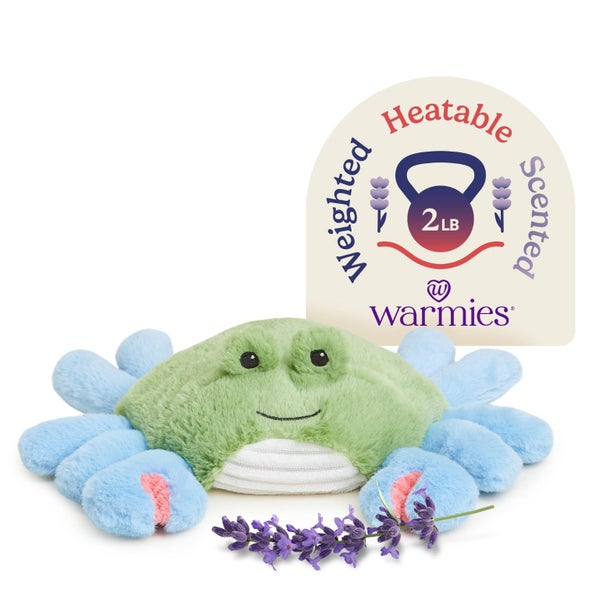 warmies Microwavable & Weighted Stuffed Animals, Blue Crab - Heated Stuffed Anim Carousel 1
