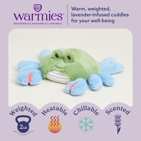 warmies Microwavable & Weighted Stuffed Animals, Blue Crab - Heated Stuffed Anim Carousel 2