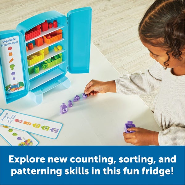 Learning Resources Sorting Snacks Mini Fridge - Toddler Toys, Mini Food Toys, Pr Carousel 2