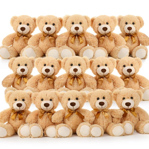 MaoGoLan Bulk Teddy Bear Baby Shower, 20 Packs Small Teddy Bear Stuffed Animals Carousel 1