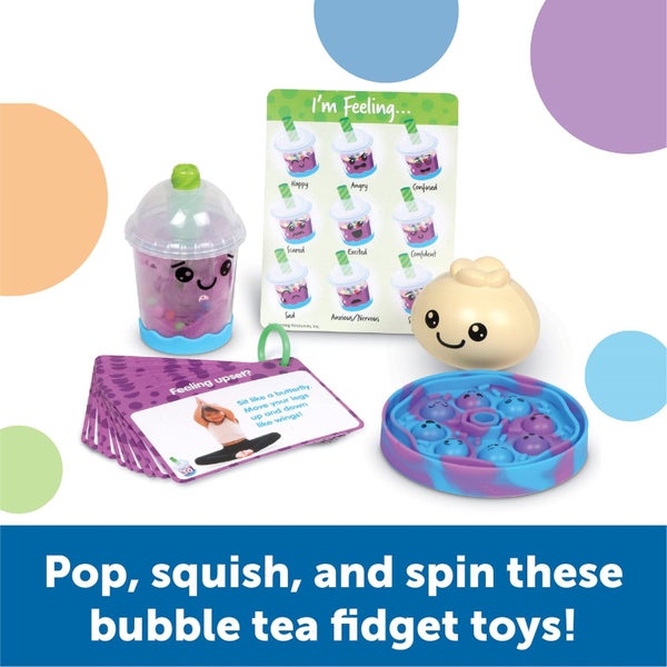 Learning Resources Bubble Tea Break! Sensory Fidget Activity Set, Sensory Toys F Carousel 2