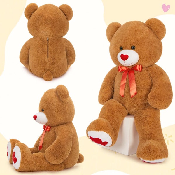 MaoGoLan Giant Teddy Bear Plush 42",Big Teddy Bear Stuffed Animal with Heart Foo Carousel 2