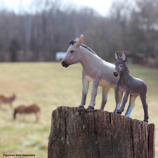 Safari Ltd. Donkey Figurine - Lifelike 4" Farm Animal Figure - Educational Toy f Carousel 2