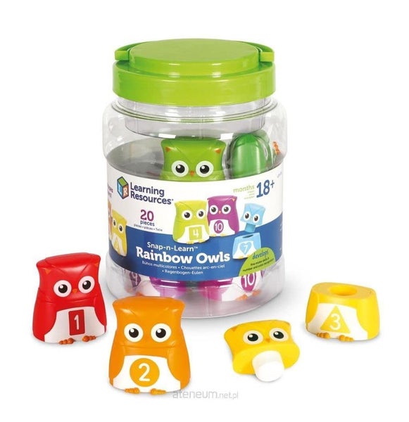 Learning Resources Snap-n-Learn Rainbow Color and Shape Recognition, Letter Owls Carousel 1