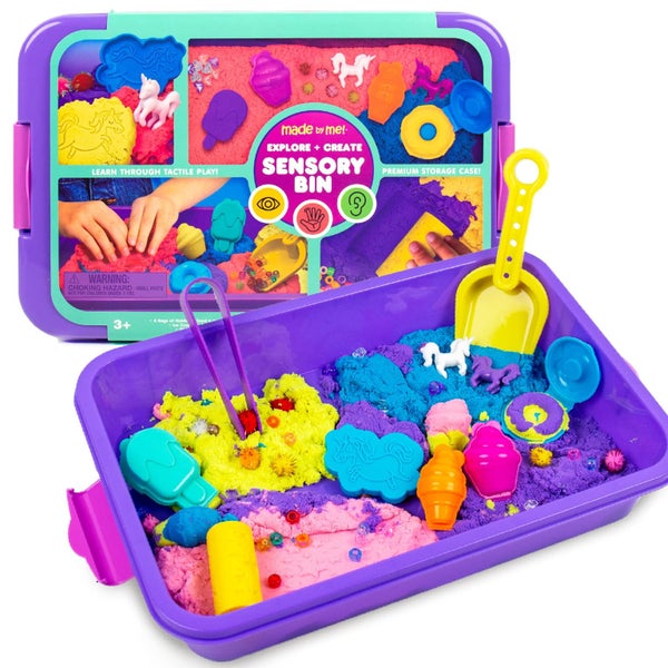 Made By Me Explore + Create Unicorn Sensory Bin - Sensory Bins for Toddlers - Al Carousel 1