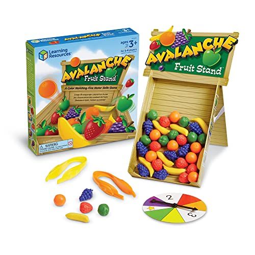 Learning Resources Avalanche Fruit Stand - 42 Pieces, Ages 3+ Toddler Learning T Carousel 1