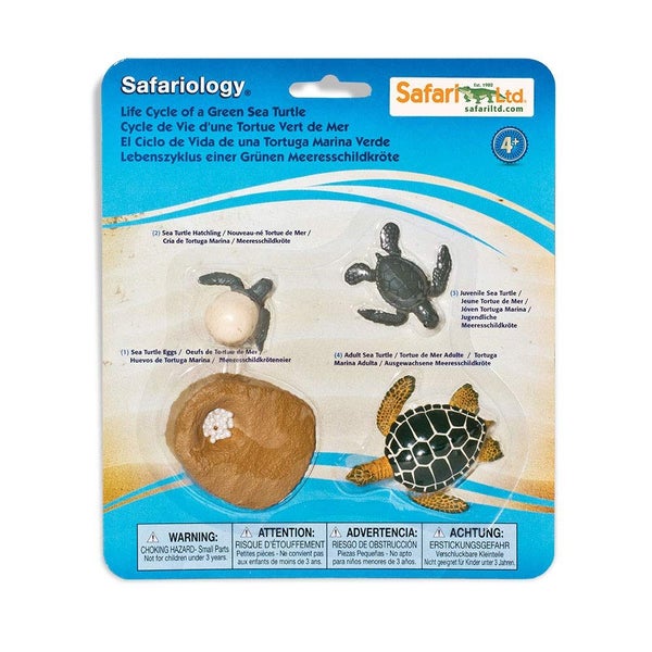 Safari Ltd. Life Cycle of a Green Sea Turtle - Educational Toy Figurines - Minia Carousel 1