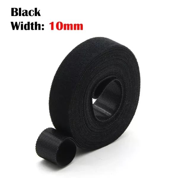 5m/roll Self Adhesive Tape Cable Ties Reusable Loop Bundle DIY Accessories Carousel 1