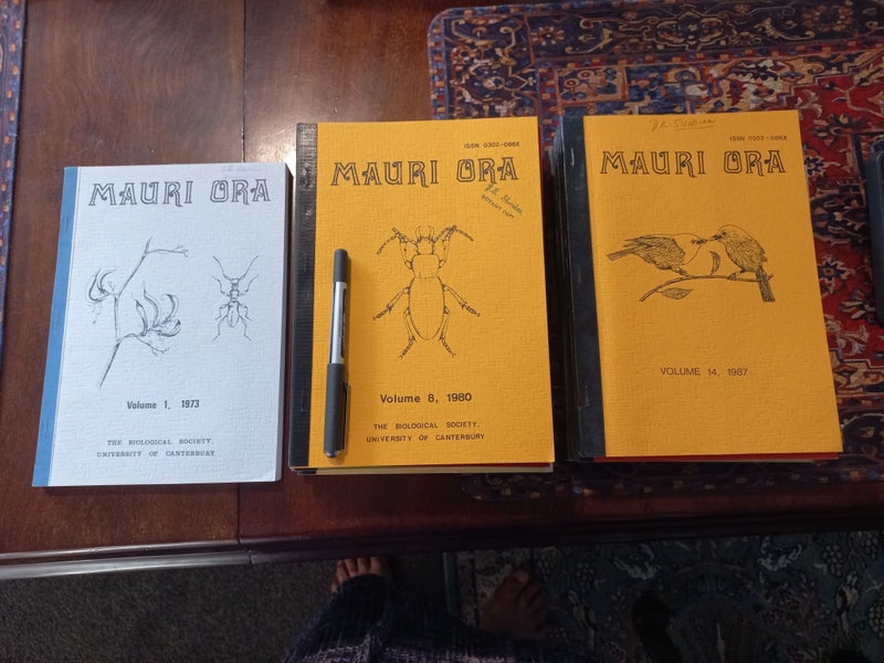 * Mauri Ora - The Biological Society, University of Canterbury, 1970s 14 vols