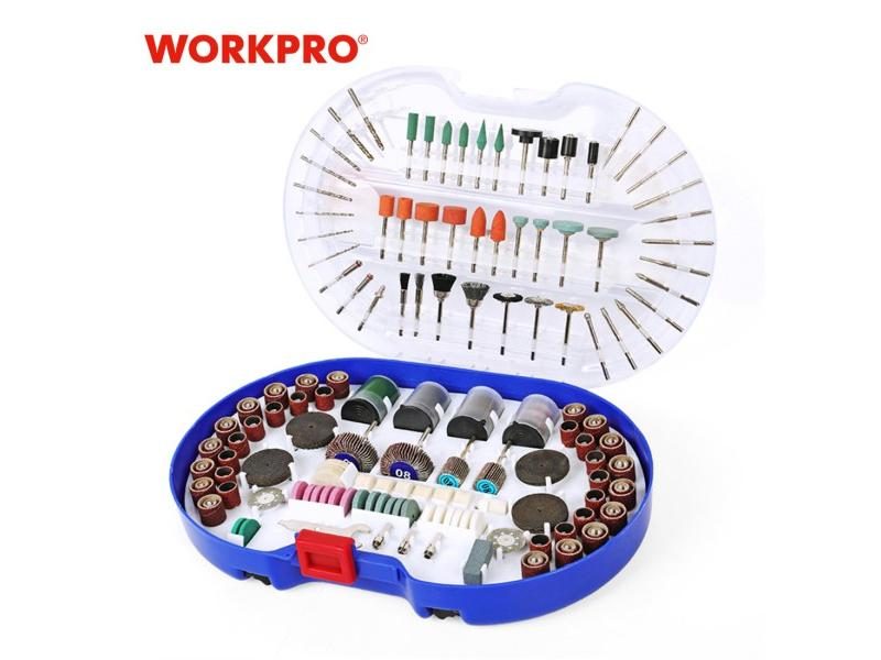 WORKPRO 276PCS Rotary Tool Accessories For Dremel Mini Drill Bit Set Abrasive Carousel 1