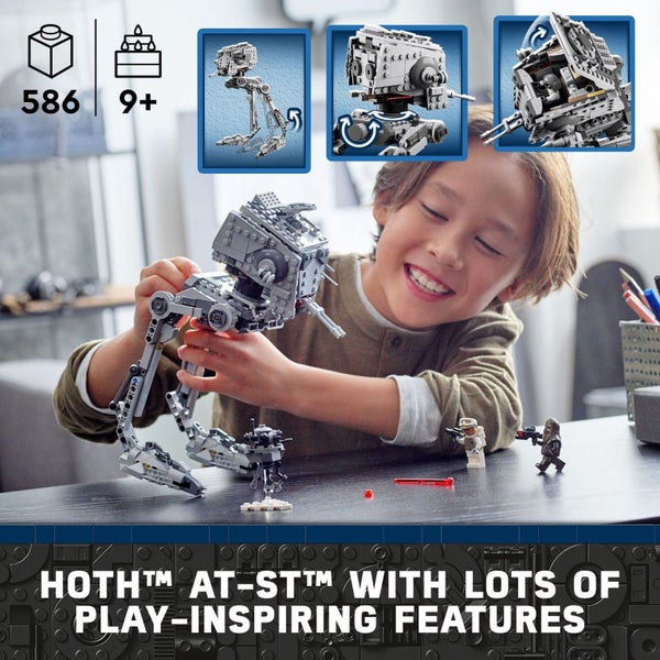 LEGO Star Wars Hoth at-ST Walker Building Toy for Kids with Chewbacca Minifigure Carousel 3
