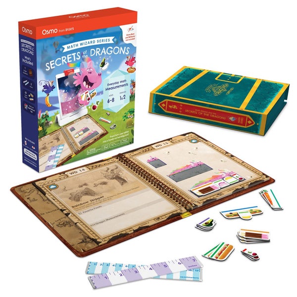 Osmo-Math Wizard and the Secrets of the Dragons for iPad & Fire Tablet-Ages 6-8/ Carousel 1