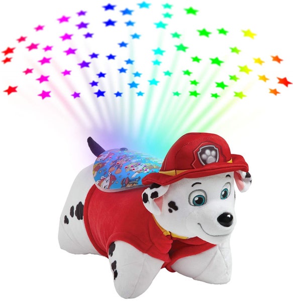Pillow Pets Paw Patrol Marshall Sleeptime Lites?? 11" Stuffed Animal Plush Night Carousel 1