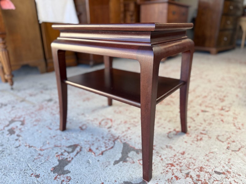 Quality Solid & Heavy Mahogany Side Table Carousel 2