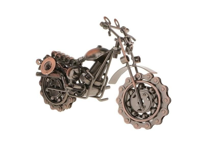 Vintage Metal Model Craft Motorbike Motorcycle Model Home Decor Ornament Gift Carousel 1