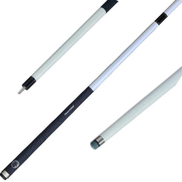 PowerGlide - NEW 57" Quanta White Carbon Cue - 2pc Carousel 2