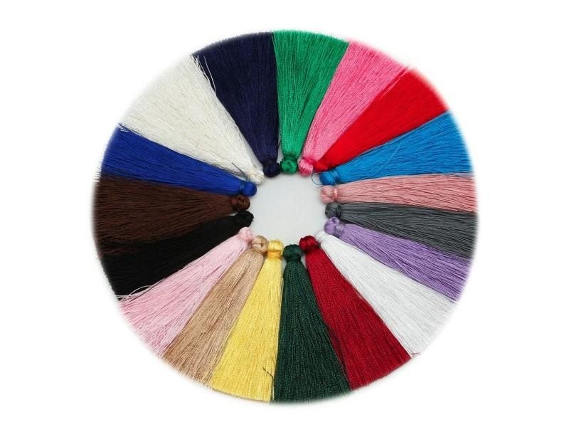 65mm Rich Color Chinese Handmade Calendar Curtain Tassel Fringe Purl Macrame Carousel 1
