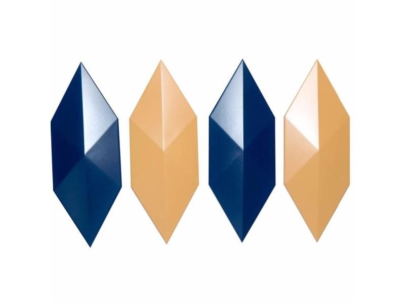 4 Holes Diamond Design Wall Brick Concrete Tile DIY Silicon Molds Carousel 1