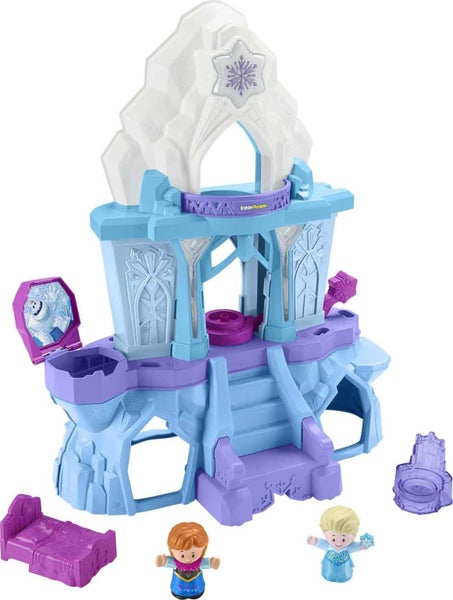 Disney Frozen Toy, Little People Playset with Anna and Elsa Toys Lights and Musi Carousel 1