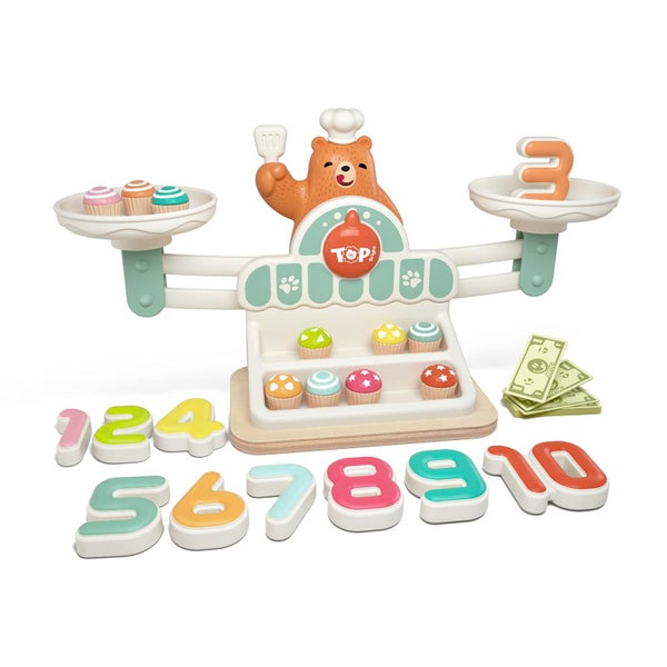 TOP BRIGHT Balance Math Game for Kids - STEM Toys for 3 Year Old Girls Boys Gift Carousel 1