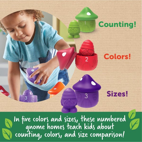 Learning Resources Peekaboo Gnome Homes , Preschool Learning Activities, Toddler Carousel 2