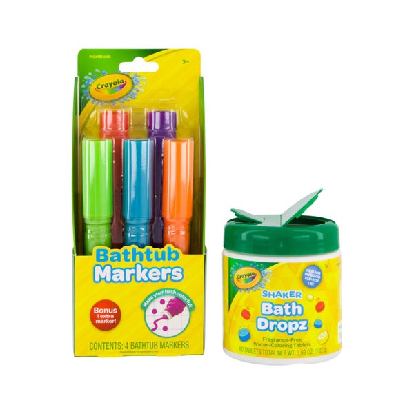 Crayola Bathtub Markers and Crayola Color Bath Drops, 60 tablets - Bring Creativ Carousel 1