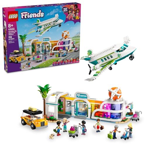 LEGO Friends Heartlake City Airport and Airplane Toy Building Set - Pretend Play Carousel 1
