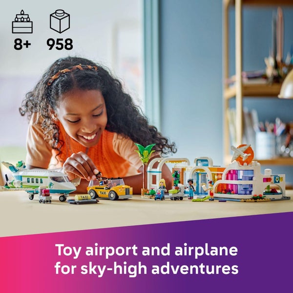 LEGO Friends Heartlake City Airport and Airplane Toy Building Set - Pretend Play Carousel 3
