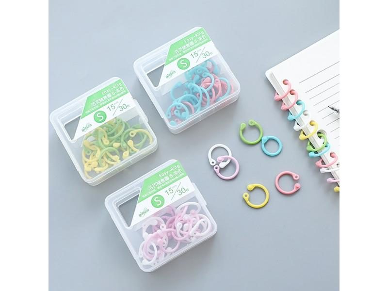 Creative Plastic Circle Ring DIY Albums Loose Leaf Binder Hoops Office Supplies Carousel 2