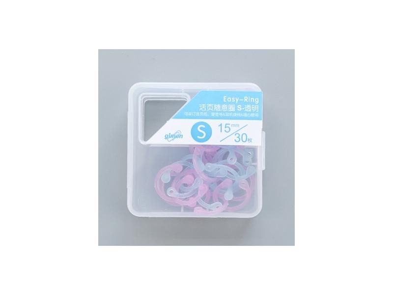 Creative Plastic Circle Ring DIY Albums Loose Leaf Binder Hoops Office Supplies Carousel 1