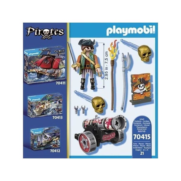 Playmobil Pirate with Cannon 70415 Pirates Playset Carousel 2