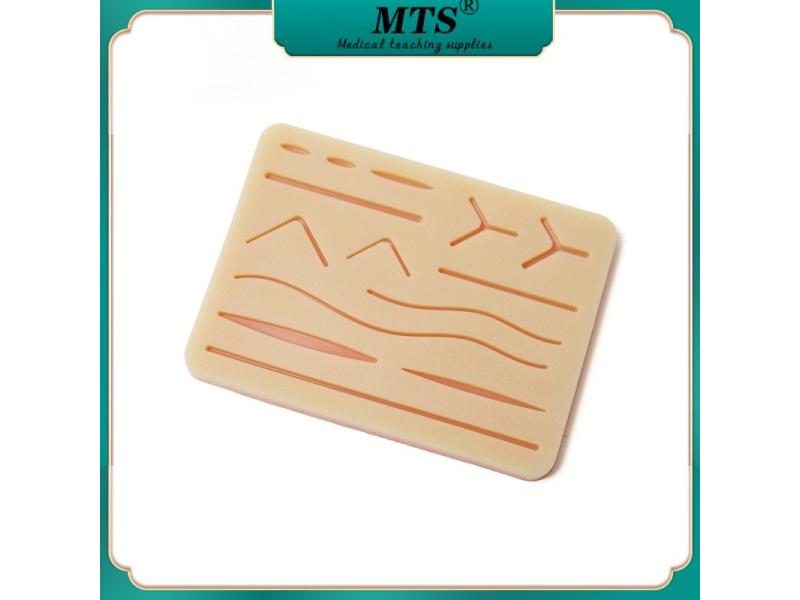 Surgical Skin Suture Practice Silicone Pad With Wound Simulated Skin Suture Carousel 1