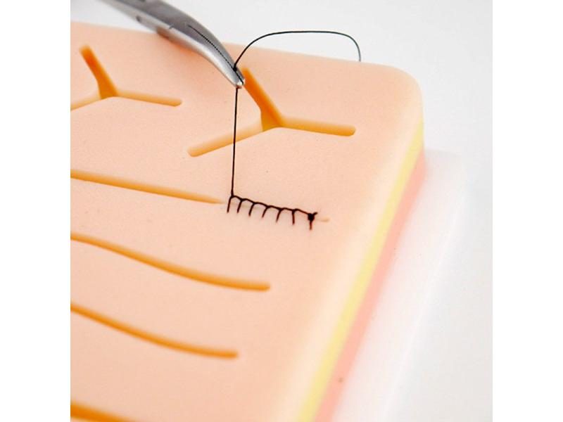 Surgical Skin Suture Practice Silicone Pad With Wound Simulated Skin Suture Carousel 2
