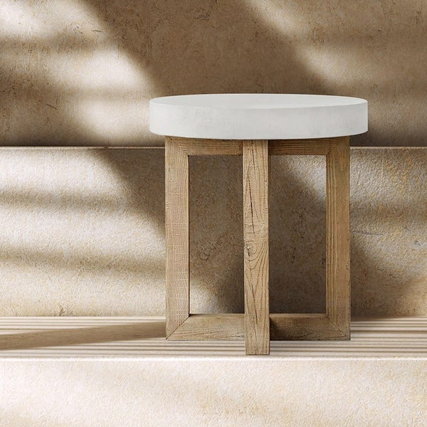 Concrete Quad Side Table Carousel 2
