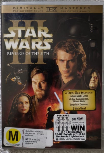 STARWARS 3 REVENGE OF THE SITH MOVIE DVD Carousel 1