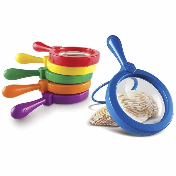 Learning Resources Jumbo Magnifiers - 6 Pieces, Ages 3+ Toddler Learning Toys, E Carousel 2