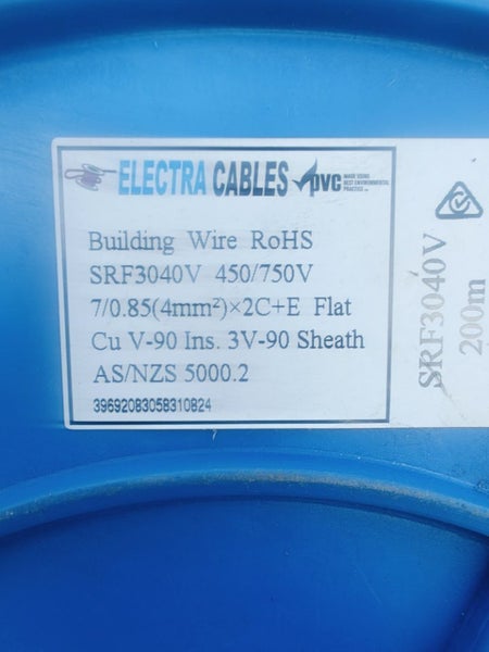 Electrical Cable 4mm 2C +E 200m drum Carousel 1