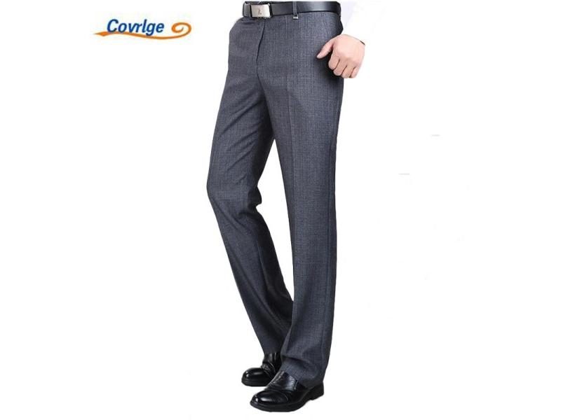 Men's Suit Pants Silk Straight Formal Pants Big Size 40 42 44 MKZ010 Carousel 2