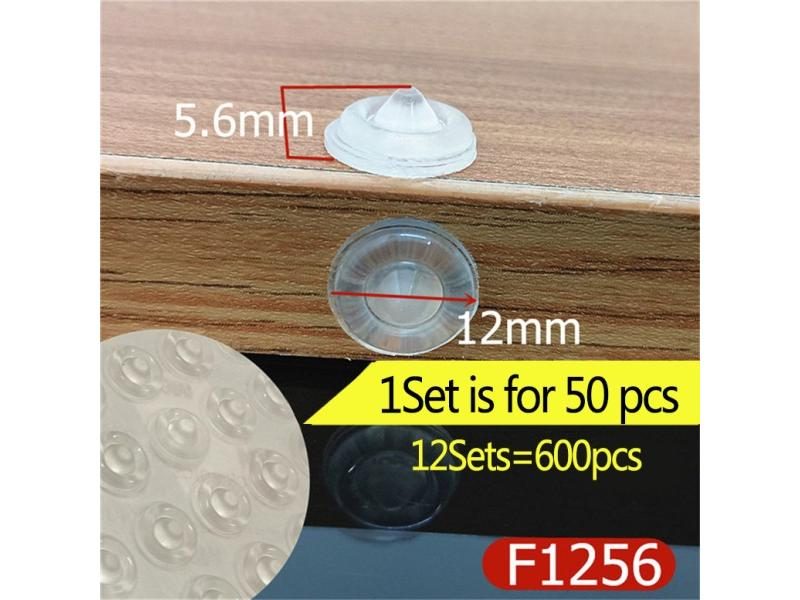 12 Sets Cabinet Door Bumper Silicone Damper Pad For Kitchen Cupboard Drawer Carousel 1