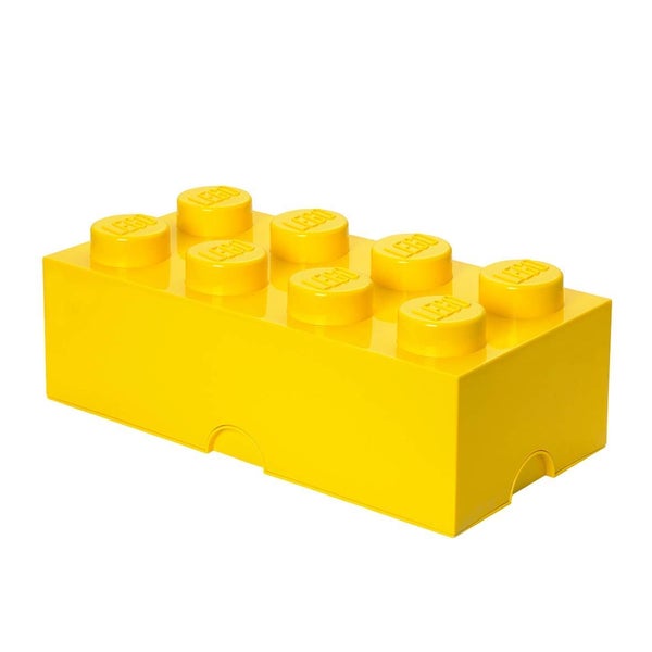 LEGO Yellow Storage Box Brick 8 Bright Carousel 1