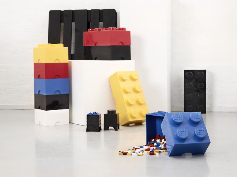LEGO Yellow Storage Box Brick 8 Bright Carousel 2