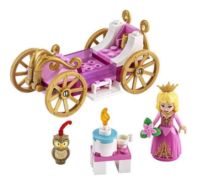LEGO Disney Aurora? Royal Carriage 43173 Creative Princess Building Kit, New 20 Carousel 2