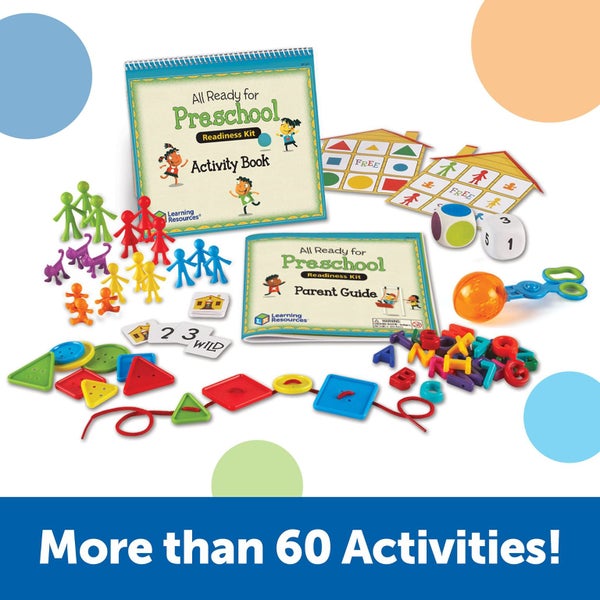 Learning Resources All Ready for Preschool Readiness Kit - 60 Activities Set, Ag Carousel 2