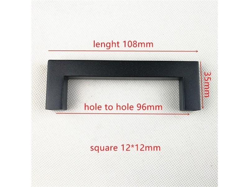 Diameter 10mm Matt Black 12mm Gold Colour Sqaure 12*12mm Black Kitchen Door Carousel 1
