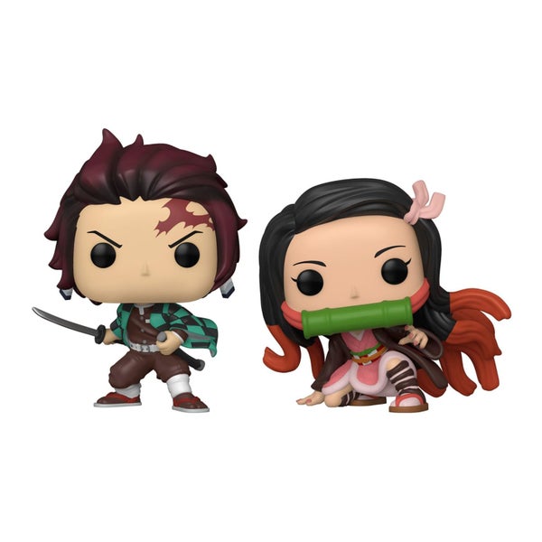Demon Slayer: Kimetsu no Yaiba Pack 2 POP! Animation Vinyl Figurines Tanjiro & N Carousel 3